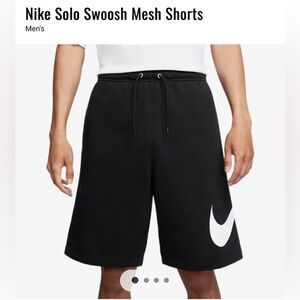 Nike Solo‎ Swoosh Mesh Shorts Size Small